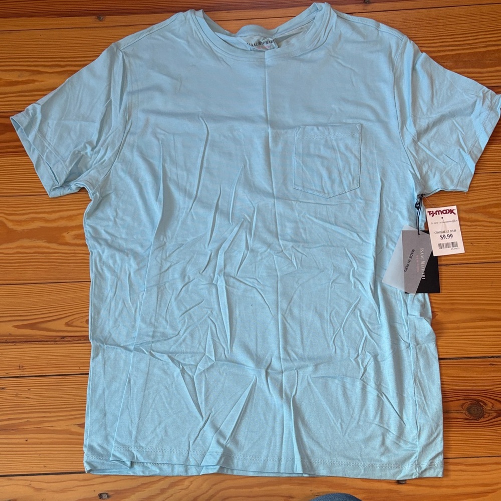 Isaac Mizrahi Sky Blue Men's Short Sleeve Tee